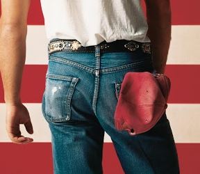 Bruce Springsteen album cover blue jeans